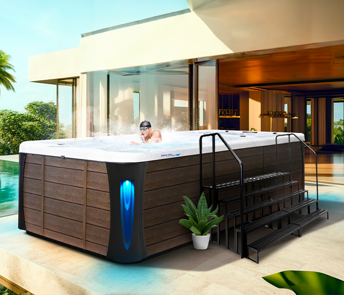 Calspas hot tub being used in a family setting - Detroit